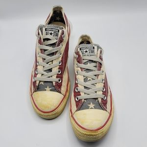 Distressed American Flag Converse